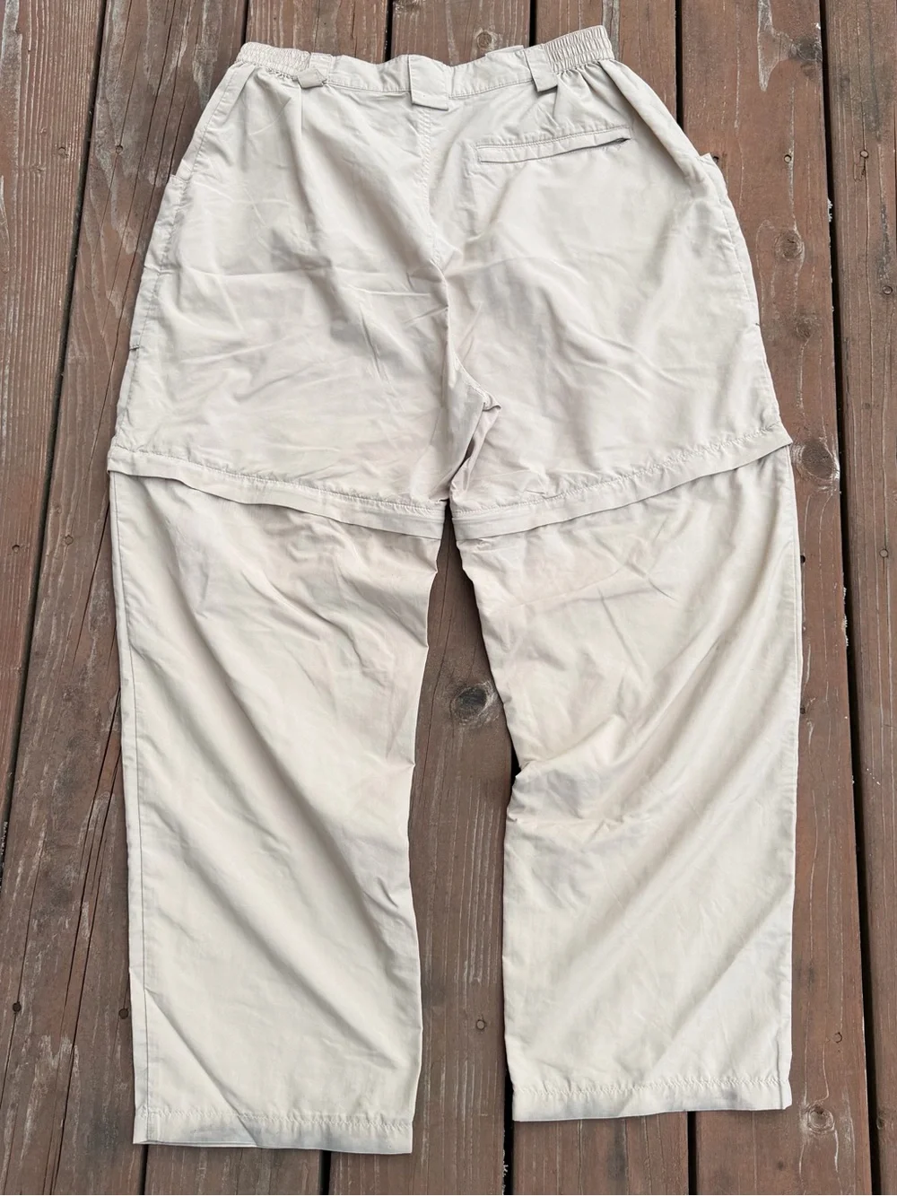 Cabela's Large Light Beige Cargo Zip-Off Pants